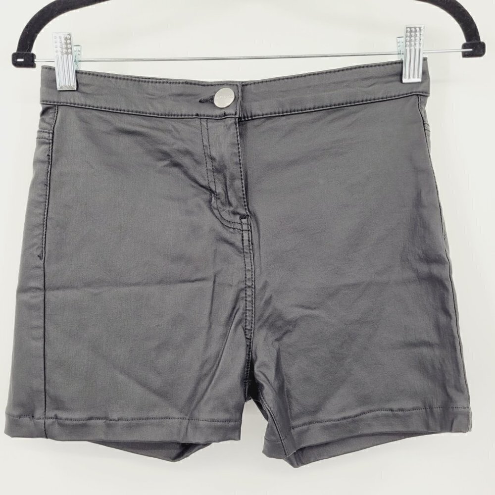 Parisian Faux Leather Shorts - Black